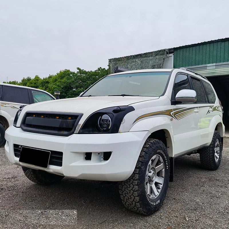 Front Grille & Headlights For Toyota Land Cruiser Prado LC120
