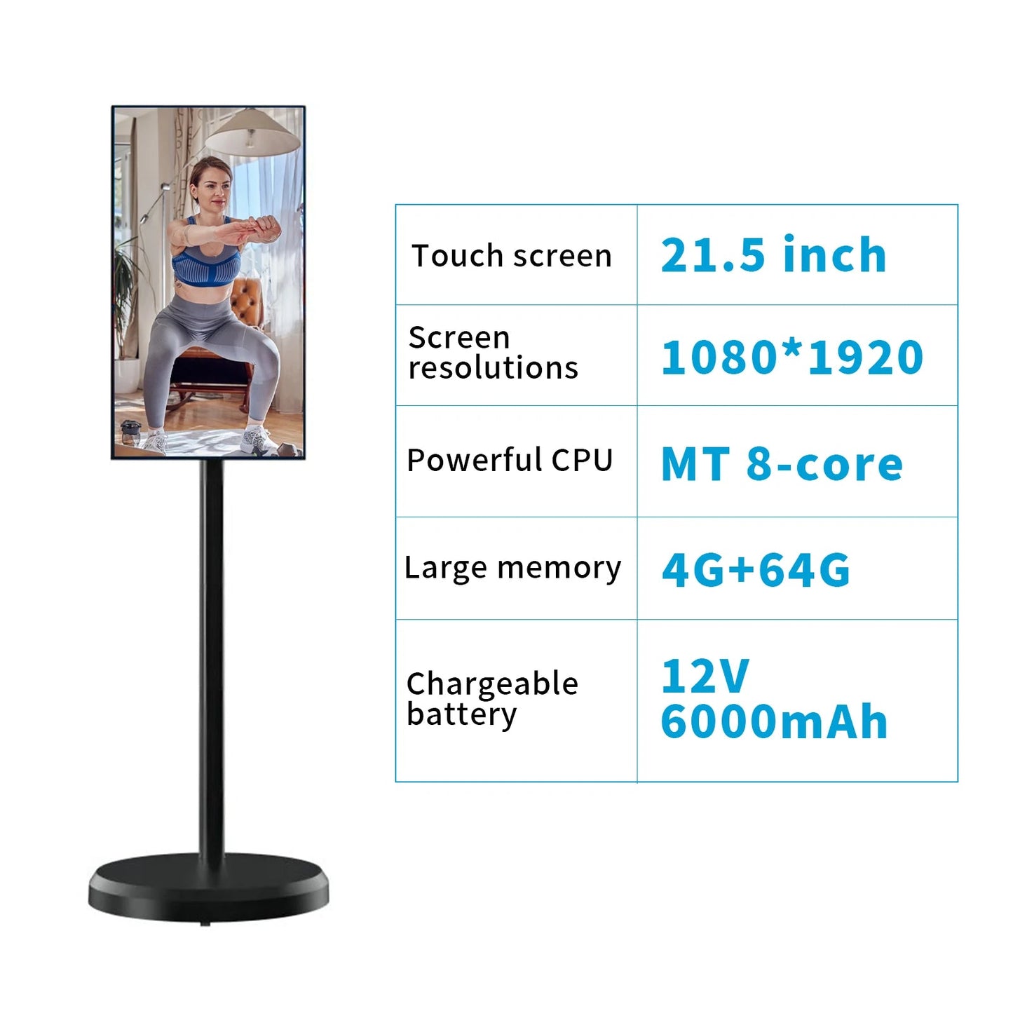 21.5 Inch Touch Screen Rotating Smart TV