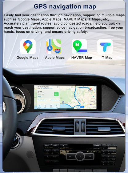 Wireless Multimedia Display For Mercedes-Benz C-Class W204