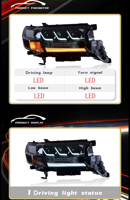 Toyota Land Cruiser LC200 LED Headlights