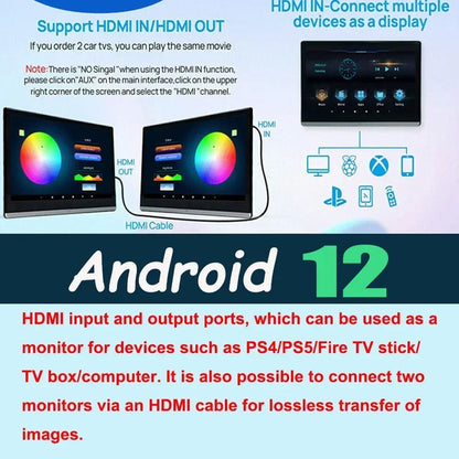 13.3/14" Car Headrest Monitor