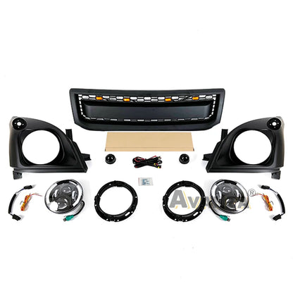 Front Grille & Headlights For Toyota Land Cruiser Prado LC120